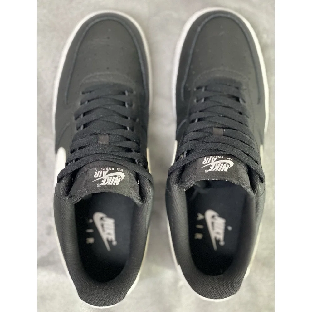 Nike Air Force 1 07 Mens Size 9 Black White CT2302-002 Low Top Sneakers
